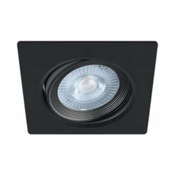 Silamp - Spot led Encastrable Orientable 5W Carré Noir smd - Blanc Neutre 4000K - 5500K