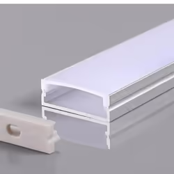 Profilé LED - SILAMP - Large Aluminium Gris - Pour Rubans LED 12V 24V ou 220V