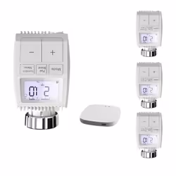 INSTALLATION & UTILISATION Ce kit contient 2 Têtes Thermostatiques Connectées ZigBee Universelle avec Ecran LED ainsi qu'une  ...