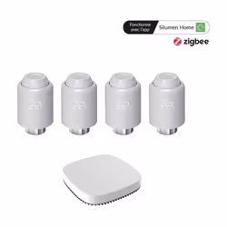 Description générale Ce kit contient 4 Têtes Thermostatiques Connectées avec une Passerelle ZigBee. Ces dispositifs révolutio ...