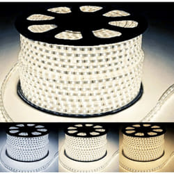 Ruban LED Fin 50M 220V Recoupable 20cm IP65 2835 120LED/m - Blan