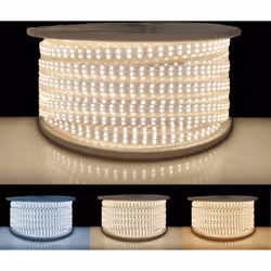 Offrez-vous notre Ruban LED Fin 220V Recoupable 50M Double Rangée IP65 2835 180LED/m pour illuminer et sublimer vos espaces!  ...