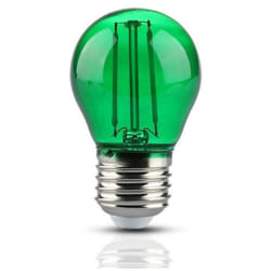 Ampoule led E27 Filament 2W G45 Vert - silamp