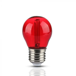 Ampoule led E27 Filament 2W G45 Rouge - silamp