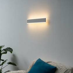Silamp - Applique Murale Blanche Double Faisceau 60cm 17W Haut rendement
