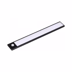 Commandez la Réglette LED Rechargeable USB 30cm 1,5W Noire avec Détecteur de mouvement, pour éclairer vos meubles ou vos zone ...