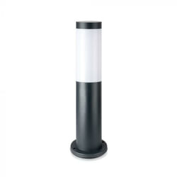 Vtac - Borne Extérieur Anthracite 45cm IP44 pour Ampoule E27 - silamp