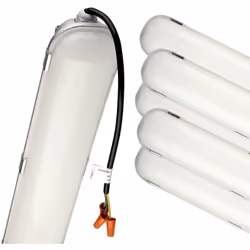 Ce pack de 6 réglettes LED haut rendement offre une luminosité intense de 8400 lumens par unité avec une consommation maîtris ...