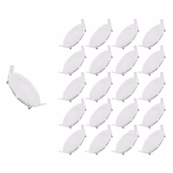 Découvrez notre pack de 20 Spot LED Encastrable Rond BLANC 12W, un éclairage performant et de qualité pour vos vitrines de ma ...