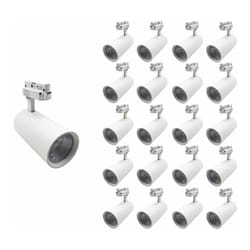 Silamp - Spot led sur Rail 30W 60° Monophasé blanc (Pack de 20) - Blanc Neutre 4000K - 5500K