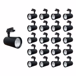 Optez pour l'éclairage professionnel avec notre pack de 20 Spot LED sur Rail 30W 80° Compact Monophasé NOIR. Ce pack comprend ...