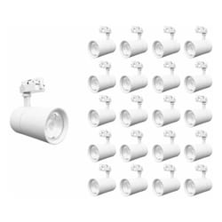Silamp - Spot led sur Rail 30W 80° Compact Monophasé blanc (Pack de 20) -