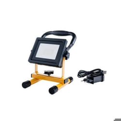 Projecteur LED Rechargeable 20W Portable IP44 JAUNE - Blanc Froid 6000K - 8000K - SILAMP