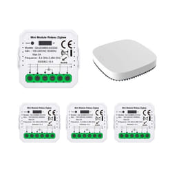 Silamp - Modules Interrupteur pour Volet Roulant Zigbee (4 pièces) + 1 pa