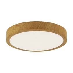 Silamp - Plafonnier led 24W Bois Chêne 38cm - Blanc Neutre 4000K - 5500K