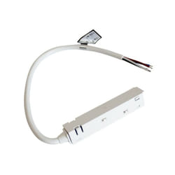 Silamp - Connecteur Linéaire pour Rail Magnétique 48V 4 fils blanc - sila