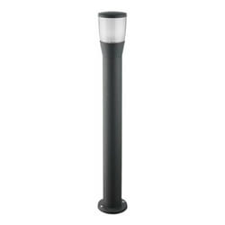 Silamp - Borne de Jardin Grise 7W 80cm IP54 - Blanc Chaud 2300K - 3500K