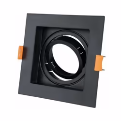 Support Spot Encastrable GU10 Orientable Carré Noir Caractéristiques du Support Spot Encastrable GU10 Orientable Carré Noir D ...