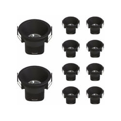 Silamp - Spot led Encastrable 9W IP44 Dimmable Noir cct Ø85mm - 3000K/400