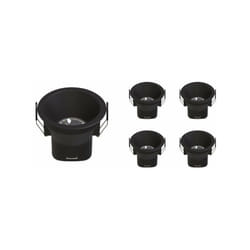 Silamp - Spot led Encastrable 9W IP44 Dimmable Noir cct Ø85mm - 3000K/400