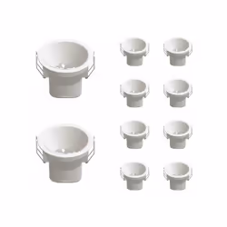Intégrez à votre intérieur le Spot LED Encastrable 9W IP44 Dimmable Blanc CCT Ø85.5mm (Pack de 10). Cet éclairage à encastrer ...