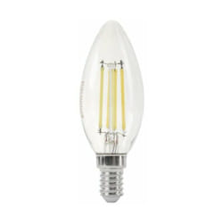 Silamp - Ampoule led E14 Filament 6W C35 Bougie - Blanc Neutre 4000K - 5500K