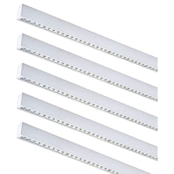 Silamp - Réglette Suspendue led 120cm 35W Blanc (Lot de 5) - Blanc Neutre 4000K - 5500K