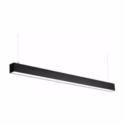 Apportez une touche d'élégance saisissante avec la Réglette Suspendue LED Large 120cm 35W Noir - Laissez opérer la magie de l ...
