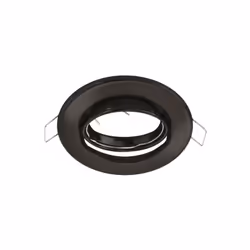 Présentant le Support Spot Encastrable GU10 LED Orientable Rond Noir de Silamp, une combinaison parfaite de design et de fonc ...