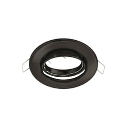 Silamp - Support Spot Encastrable GU10 led Orientable Rond Noir