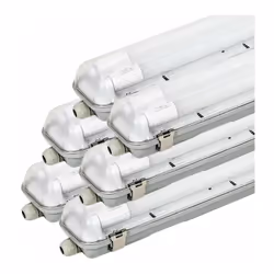 Le Kit de Réglette LED IP65 avec 2 Tubes LED Néon 150cm T8 22W (Pack de 6) est la solution d'éclairage parfaite pour une mode ...