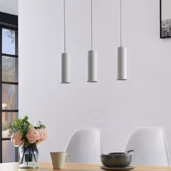 Notre Pack de 3 Luminaire Suspendu GU10 IP20 30cm BLANC est l'option parfaite pour éclairer votre espace de vie. Détails du L ...