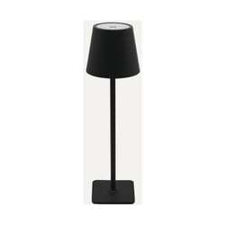 Silamp - Lampe de Table Rechargeable Tactile Noire 3W cct - 3000K/4000K/6