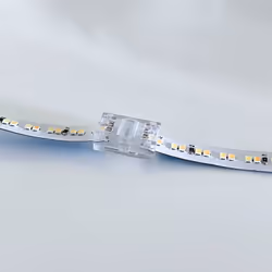 Connectez facilement votre ruban LED CCT de 8mm avec le Connecteur Droit pour Ruban CCT 8mm pour ruban IP44 de Silamp. Ce con ...