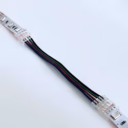 Adoptez le Connecteur Double pour Ruban LED RGB 10mm IP20 pour une connexion stable et sécurisée, en plus d'un éclairage perf ...