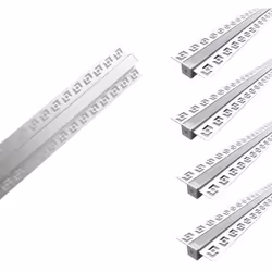 Optimisez la diffusion lumineuse de vos rubans LED avec ce pack de 5 profilés aluminium encastrables de 2 mètres. Grâce à leu ...
