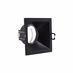 Apportez une ambiance moderne et raffinée à vos pièces avec le Support Encastrable Spot Carré Noir Mat pour Ampoule GU10. Sa  ...