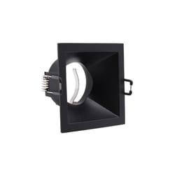 Silamp - Support Encastrable Spot Carré Noir Mat pour Ampoule GU10 - sila