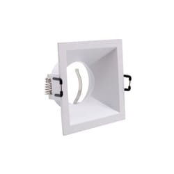 Silamp - Support Encastrable Spot Carré Blanc Mat pour Ampoule GU10 - sil