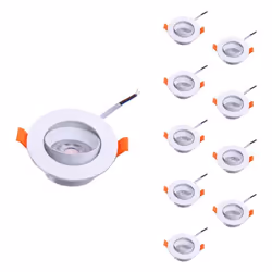 Optez pour un éclairage performant et économe dans vos espaces intérieurs avec le Spot LED Encastrable 7W BLANC Orientable 30 ...