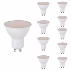 Le Pack de 10 Ampoules LED GU10 4.5W est conçu pour offrir un éclairage performant tout en réalisant des économies d'énergie. ...