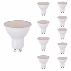 Le Pack de 10 Ampoules LED GU10 4.5W est conçu pour offrir un éclairage performant tout en réalisant des économies d'énergie. ...