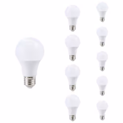 Le Pack de 10 Ampoules E27 LED 8.5W A60 est la solution idéale pour équiper vos luminaires tout en réalisant des économies d' ...