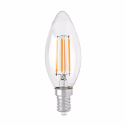 Apportez une touche de raffinement à votre éclairage avec l' Ampoule LED E14 C35 4W Filament . Sa forme flamme imite parfaite ...