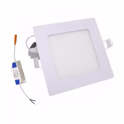 Le Spot LED Encastrable Carré BLANC 6W CCT combine performance lumineuse et design ultra-plat, idéal pour vos besoins d'éclai ...
