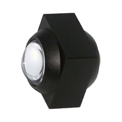 Silamp - Applique Murale Led cob Double Faisceaux Corps Noir - Blanc Chaud 2300K - 3500K