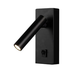 Vtac - Lampe Murale 2W avec Interrupteur Noir - Blanc Chaud 2300K - 350