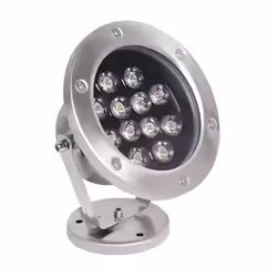 Pour un éclairage d'ambiance puissant et durable, découvrez la Lampe de Piscine 24W Submersible Acier Inoxydable IP68 DC 24V  ...