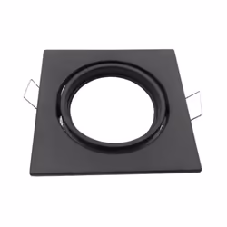 Apportez une touche de modernité à votre intérieur avec le S upport Encastrable GU10 Carré Noir Mat Orientable . Ce support é ...