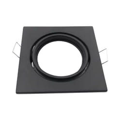 Silamp - Support Encastrable GU10 Carré Noir Mat Orientable